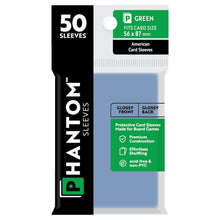 Deck Protector: Phantom Sleeves: Gloss/Gloss Green Size (56mmX87mm) (50) - Cats In Hat Inc.