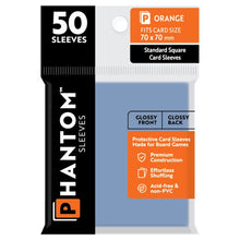 Deck Protector: Phantom Sleeves: Gloss/Gloss Orange Size (70mmX70mm) (50) - Cats In Hat Inc.