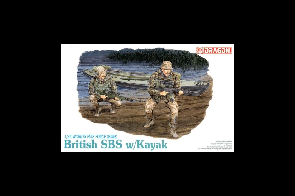 1/35 British SBS Soldiers (2) w/Kayak
