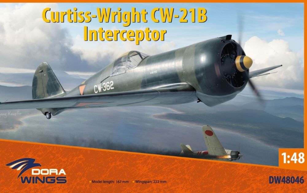 1/48 Curtiss Wright CW21B Interceptor Aircraft