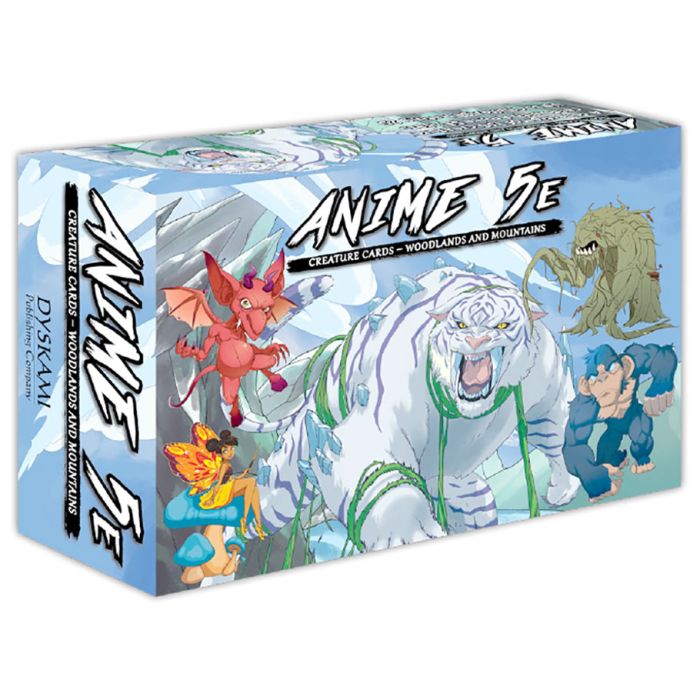 D&D 5E: Anime 5E: Creature Cards Volume 1 Woodlands And Mountains - Cats In Hat Inc.