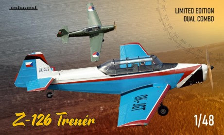 1/48 Zlin Z126 Trener Two-Seater Trainer Aircraft Dual Combo (Ltd Edition Plastic Kit)