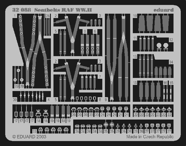 1/32 Aircraft- RAF WWII Seatbelts