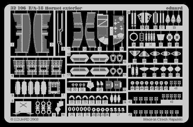 1/32 Aircraft- F/A18 Exterior for ACY