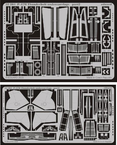 1/32 Aircraft- P47M Thunderbolt Undercarriage for HSG