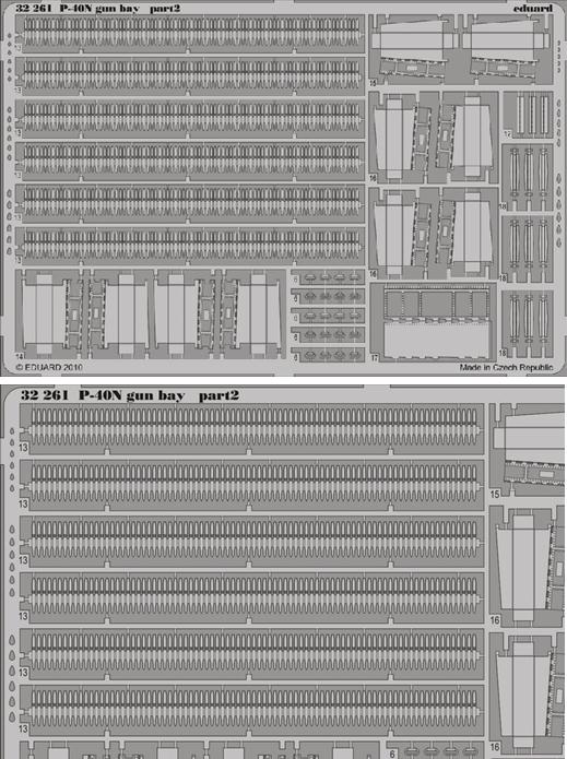 1/32 Aircraft- P40N Gun Bay for HSG