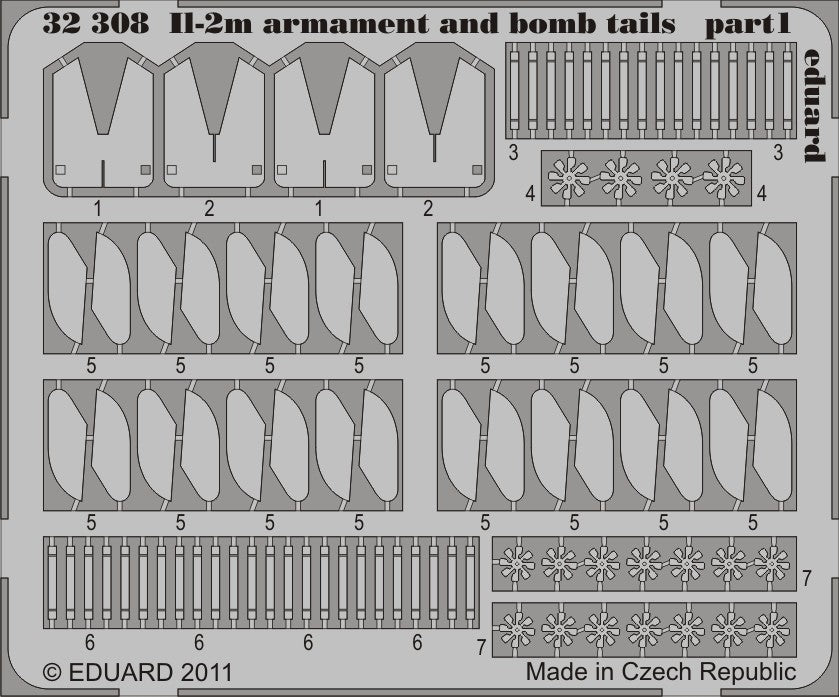 1/32 Aircraft- IL2m Armament & Bomb Tails for HBO
