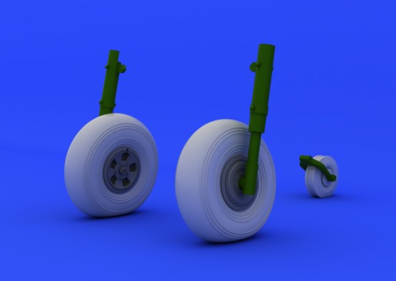 1/24 Aircraft- Typhoon Wheels for ARX (Resin)