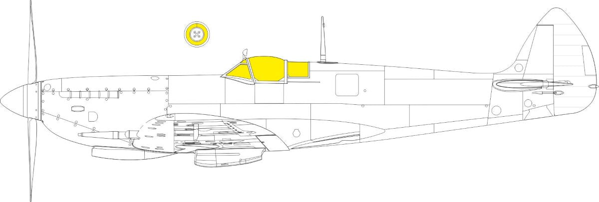 1/24 Mask Aircraft- Spitfire Mk VIII TFace for ARX