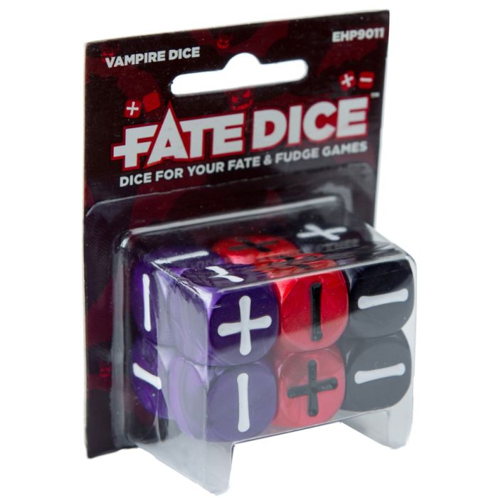 Fate Core Dice: Vampire Dice - Cats In Hat Inc.