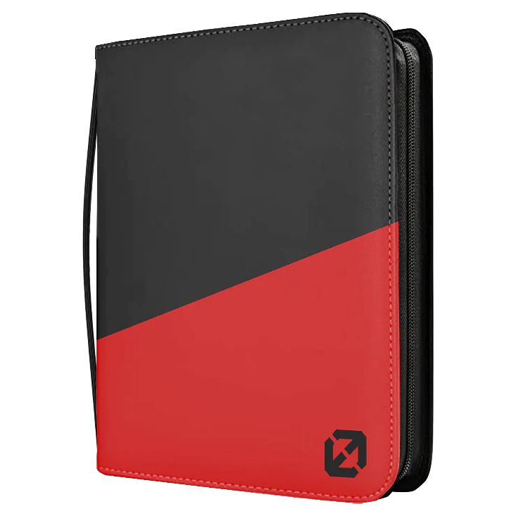 Toploader Binder: Black With Red - Cats In Hat Inc.