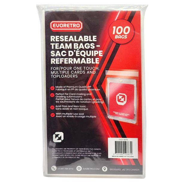 Bags: Resealable Team Bags (100) - Cats In Hat Inc.