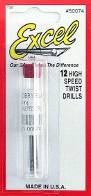 .0225 (.572mm) Steel Twist Drill (12/Vial)