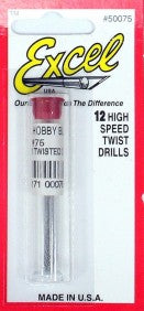 .0210 (.533mm) Steel Twist Drill (12/Vial)