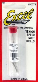 .0160 (.406mm) Steel Twist Drill (12/Vial)