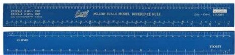 12 Aluminum 1/35 1/24 1/25 Scale Model Ruler