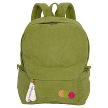 Billie: Full Size Corduroy Backpack: Green