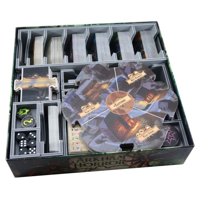 Box Insert: Arkham Horror Third Edition & Dead Of Night Expansion - Cats In Hat Inc.