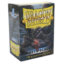 Deck Protector: Dragon Shield: Matte: Black (100) - Cats In Hat Inc.