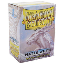 Deck Protector: Dragon Shield: Matte: White (100) - Cats In Hat Inc.