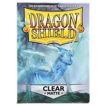 Deck Protector: Dragon Shield: Matte: Clear (100) - Cats In Hat Inc.
