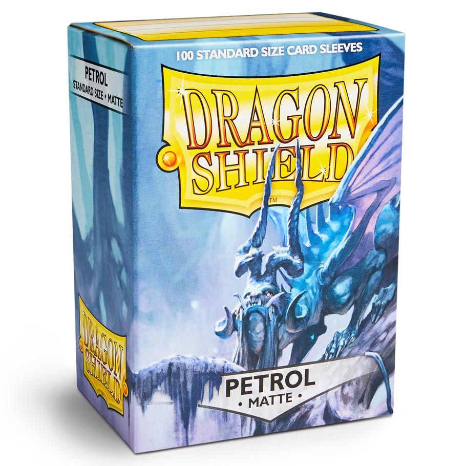 Deck Protector: Dragon Shield: Matte: Petrol (100) By Dragon Shield