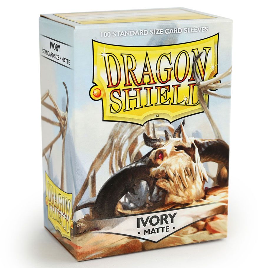 Deck Protector: Dragon Shield: Matte: Ivory (100) By Dragon Shield