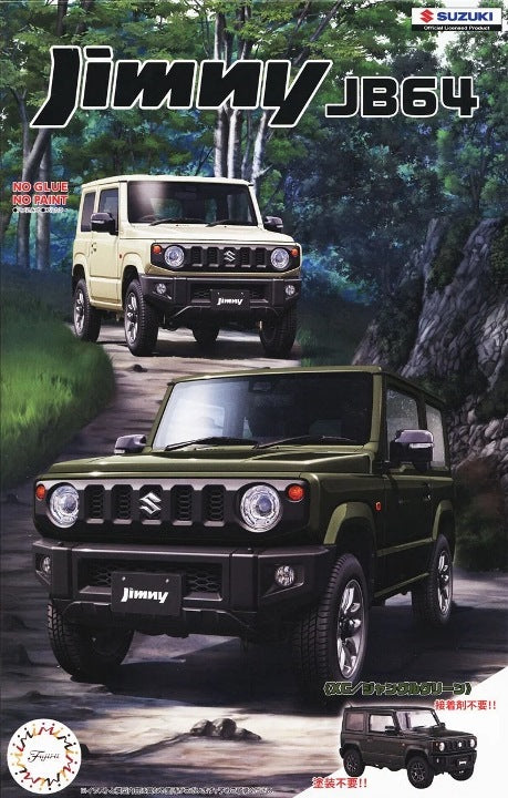 1/24 Suzuki Jimny JB64 Off-Road Jeep (Snap Molded in Green)