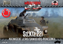 1/72 WWII SdKfz 221 German Light Armored Car
