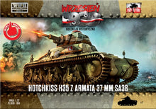 1/72 WWII Hotchkiss H35 Tank w/37mm SA38 Gun