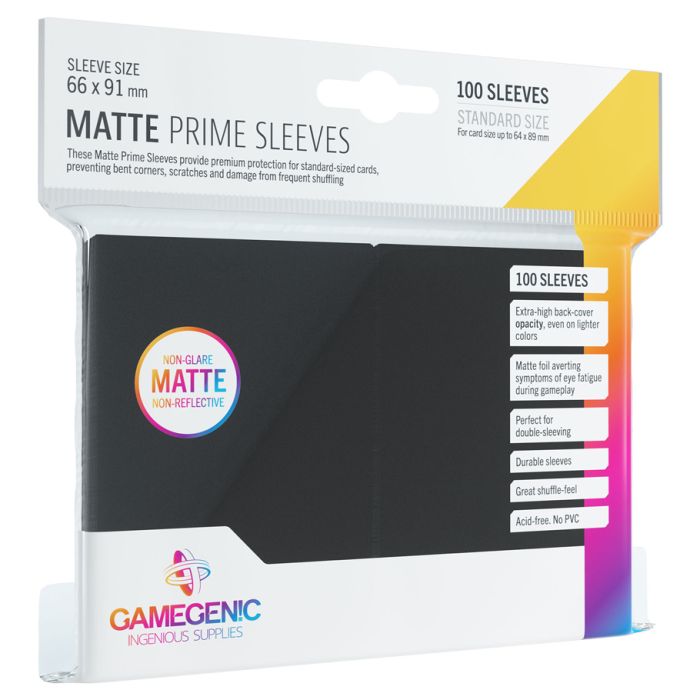 Deck Protector: Matte Prime: Black (100)