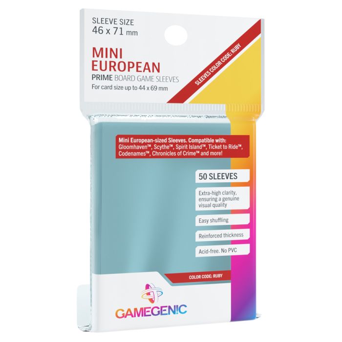 Deck Protector: Prime: Mini European Ruby (50)