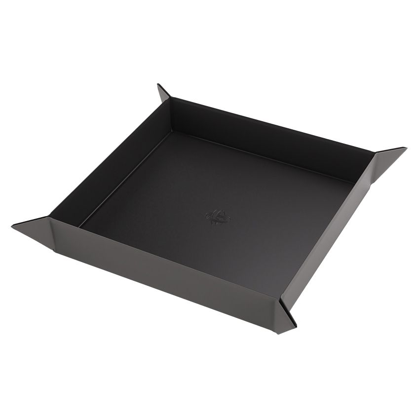 Dice Tray: Square: Black/Gray