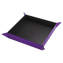 Dice Tray: Square: Black/Purple - Cats In Hat Inc.