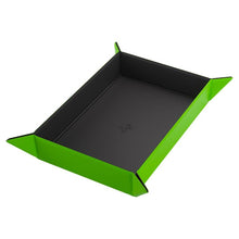 Dice Tray: Rectangle: Black/Green - Cats In Hat Inc.