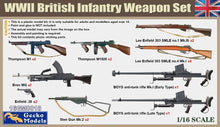 1/16 WWII British Infantry Weapon Set
