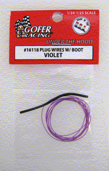 1/24-1/25 Violet Plug Wire 2ft. w/Boot