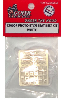 1/24-1/25 Photo-Etch White Seatbelts