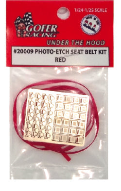 1/24-1/25 Photo-Etch Red Seatbelts