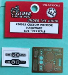 1/24-1/25 Photo-Etch Custom Interior Hardware w/Decal Panel