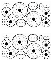 1/24-1/25 Photo-Etch 15 Dia. Disc Brakes (4 Sets)