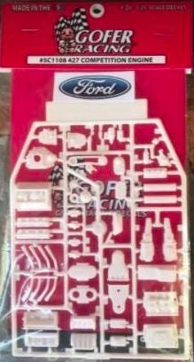 1/24-1/25 Ford 427 Competition Engine Plastic Kit