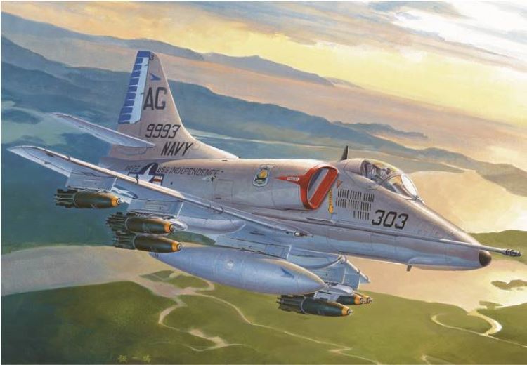 1/72 A4E Sky Hawk Attack Aircraft