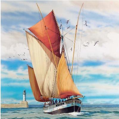 1/125 Thonier Armor 2-Masted Sailing Ship