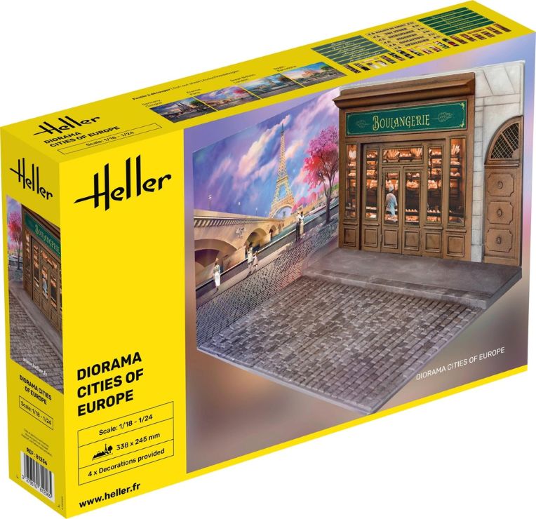 1/24 Cities of Europe Store Front Diorama Set
