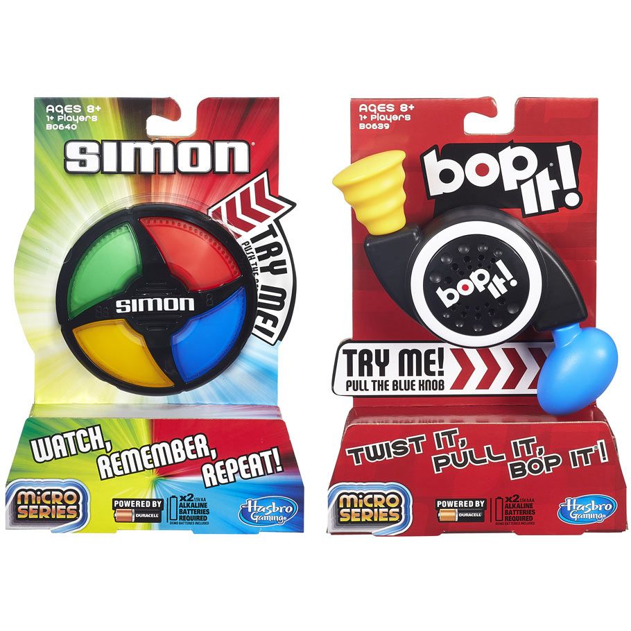 Simon Swipe and Bop It Micro Assorted By Hasbro