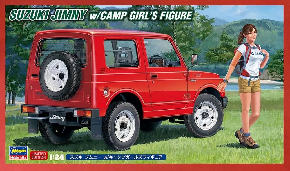 1/24 Suzuki Jimny w/Resin Camp Girl Figure (Ltd Edition)