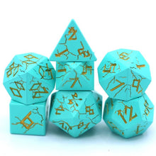 7-Set Barbarian: Chrome Turquoise With Gold - Cats In Hat Inc.