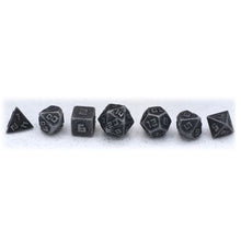7-Set 10mm Mini Solid Metal: Ancient Silver