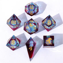7-Set Captured Magic Liquid Core Hand Sanded Sharp Edge Resin: Elemental Mana - Cats In Hat Inc.